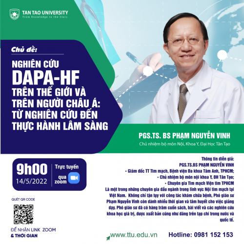 [TTU] Nghiên cứu DAPA-HF trên thế giới và trên người châu Á: từ nghiên cứu đến thực hành lâm sàng